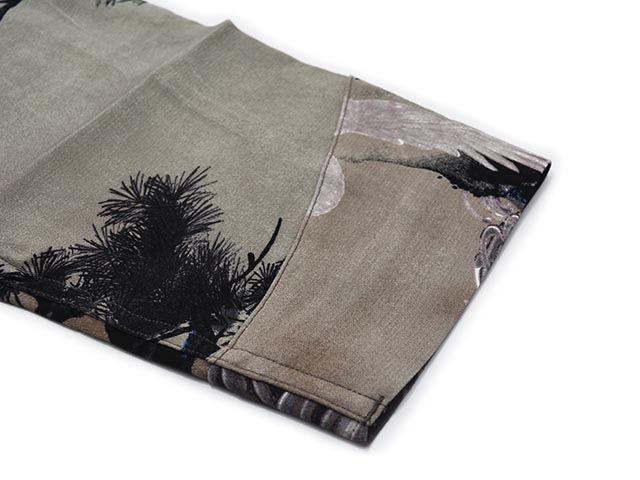 ��BLACK SIGN/�֥�å��������2025SS��Three Quarter Sleeve Night Hawaiian Shirt��Jyakuchu Ito��/���꡼�������������꡼�֥ʥ��ȥϥ磻���󥷥�ġɰ�ƣ ���աɡ�(BSSL-25111)