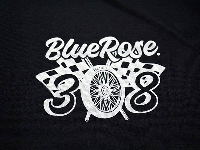 ��BLUE ROSE.308/�֥롼������.308�ۡ�High Quality Crew Neck L/S Tee��Wheel Flag"/�ϥ�������ƥ������롼�ͥå����󥰥��꡼��Tee�ɥۥ�����ե�å��ɡ�
