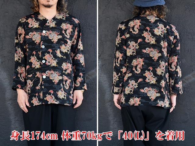 ��2����BLACK SIGN/�֥�å��������2026SS��Late Night Shirt��Dragon in Clouds��/�쥤�ȥʥ��ȥ���ġɥɥ饴�󥤥󥯥饦�ɡɡ�(BSSL-26104)