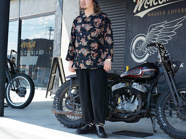 ��2����BLACK SIGN/�֥�å��������2026SS��Late Night Shirt��Dragon in Clouds��/�쥤�ȥʥ��ȥ���ġɥɥ饴�󥤥󥯥饦�ɡɡ�(BSSL-26104)