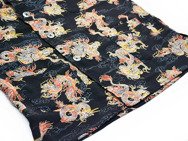 ��2����BLACK SIGN/�֥�å��������2026SS��Late Night Shirt��Dragon in Clouds��/�쥤�ȥʥ��ȥ���ġɥɥ饴�󥤥󥯥饦�ɡɡ�(BSSL-26104)