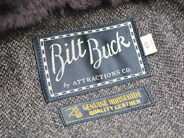 ��BILTBUCK by ATTRACTIONS/�ӥ�ȥХå��Х����ȥ饯����󥺡ۡ�Shawl Collar Horsehide Imperial Half Coat��Lot.501��/���硼�륫�顼�ۡ����ϥ��ɥ���ڥꥢ��ϡ��ե����ȡ�Lot.501�ɡ�