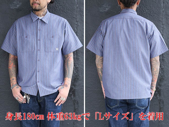(50% OFF)��9����BLUCO/�֥륳��2024SS��Standard S/S Work Shirts/����������ɥ��硼�ȥ��꡼�֥������ġ�(143-21-108)