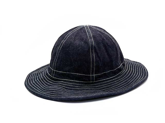 ��BLACK SIGN/�֥�å��������2025SS��Indigo Denim Utility Hat/����ǥ����ǥ˥�桼�ƥ���ƥ����ϥåȡ�(BSSC-25903)
