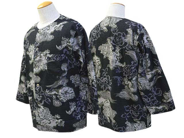 ��BLACK SIGN/�֥�å��������2025SS��Night Shirts��Japanese Lion��/�ʥ��ȥ���ġɥ���ѥˡ����饤����ɡ�(BSSL-25103)