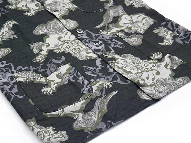 ��BLACK SIGN/�֥�å��������2025SS��Night Shirts��Japanese Lion��/�ʥ��ȥ���ġɥ���ѥˡ����饤����ɡ�(BSSL-25103)
