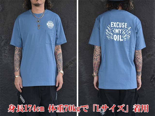 (30% OFF)��5����BLUCO/�֥륳��2025SS��Pocket Tee��OIL��/�ݥ��å�Tee�ɥ�����ɡ�(153-22-010)