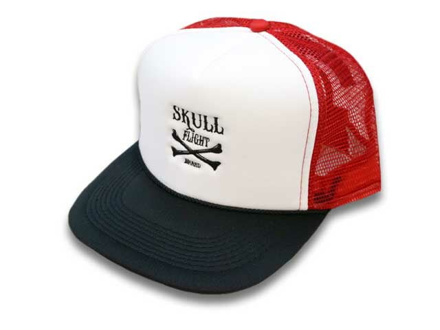 4SKULL FLIGHT/ե饤ȡ2021SSCross Bone Mesh Cap/ܡå奭åס<br>(CALIFORNIA LINE/ե˥饤/ᥫ/ϡ졼/Х/ۥ륺ѥ/WOLF PACK/եѥå)