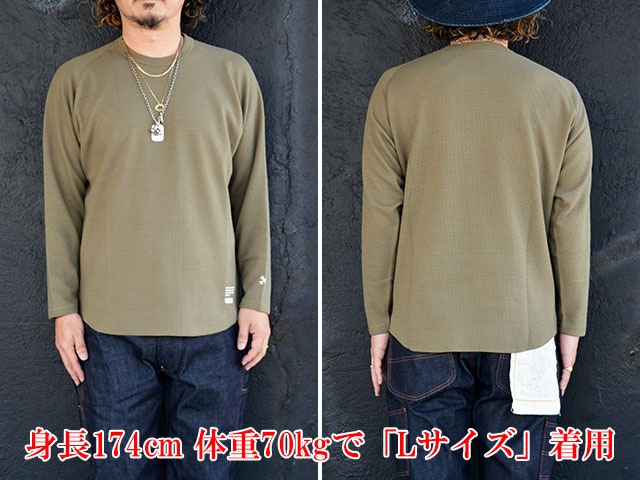 ��5����BLUCO/�֥륳��2025AW��Raglan Thermal Shirts/�饰��󥵡��ޥ륷��ġ�(155-12-019)