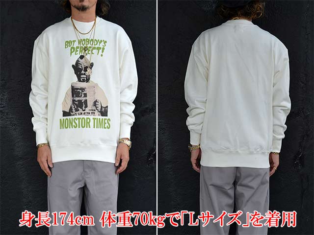 2MONSTOR TIMES/󥹥ȥॺ2025AWMONSTOR GREETING SWEAT SHIRTSUPER MONSTORS!/󥹥ȥ꡼ƥ󥰥åȥġ(25AW-MT-006)