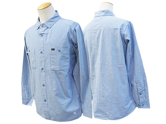 ��3����BLUCO/�֥륳��2024SS��Chambray L/S Work Shirts/�����֥졼���󥰥��꡼�֥������ġ�(141-11-121)