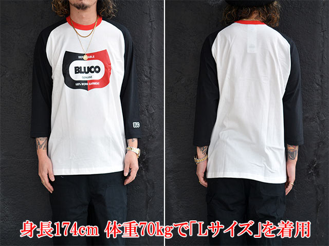 ��3����BLUCO/�֥륳��2026SS��Dry Cotton Raglan 3/4 Sleeve Tee��CHAMP��/�ɥ饤���åȥ�饰��󥹥꡼��Tee�ɥ����סɡ�(161-12-023)