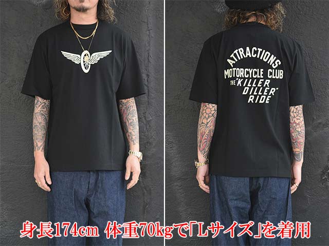 ��2����ATTRACTIONS/���ȥ饯����󥺡ۡߡ�MASA SCLULP/�ޥ�������ס�2026SS��Flying Wheel S/S Tee/�ե饤�󥰥ۥ����륷�硼�ȥ��꡼��Tee��(AM0013)