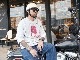 JACKSUN'S/å󥺡ۡNovelty Biker HelmetSMOKEY with Snaps/Υ٥ƥХإåȡɥ⡼ʥåץɡ