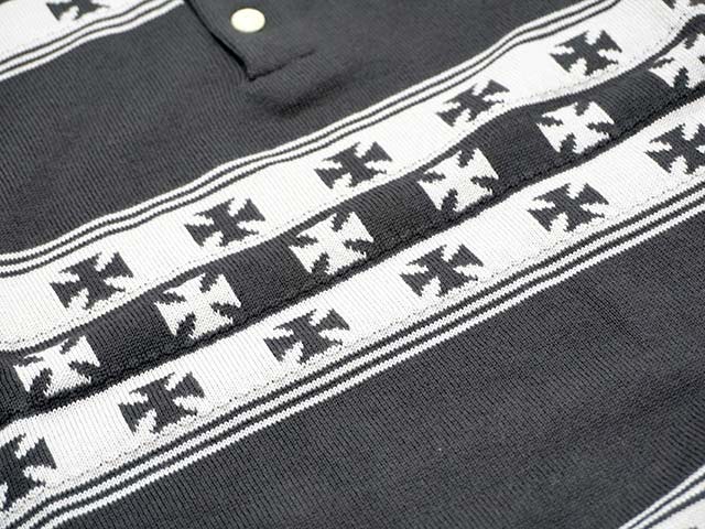 ��3����DAZZLE SUGAR/�����륷�奬����2024AW��Jacquard Henley L/S Tee/���㥬���ɥإ�꡼���󥰥��꡼��Tee��