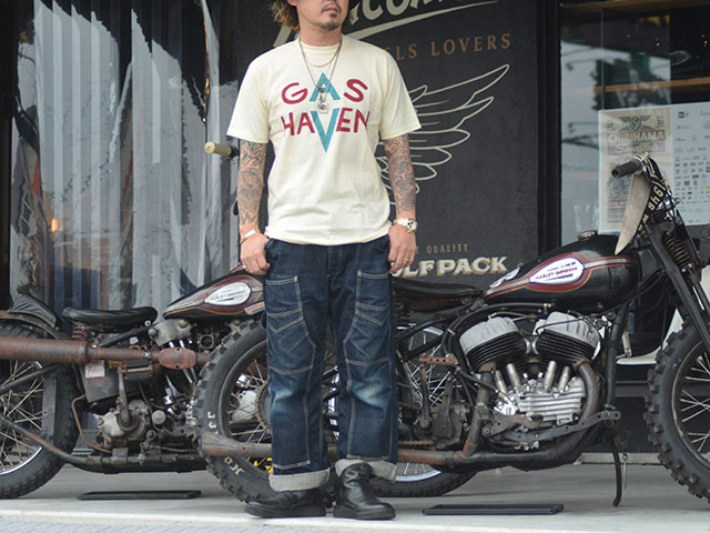 2FREE WHEELERS/ե꡼ۥ顼2025FWSet-In S/S TeeGAS HAVEN/åȥ󥷥硼ȥ꡼Teeɥإ֥ɡ(2535003)