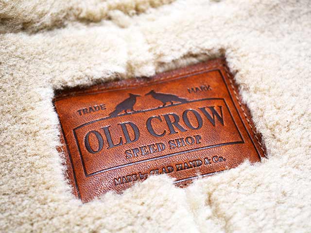 ��OLD CROW/������ɥ�������2025AW��Thirteen Crow Mouton Flight Jacket/�����ƥ����󥯥����ࡼ�ȥ�ե饤�ȥ��㥱�åȡ�(OC5301)