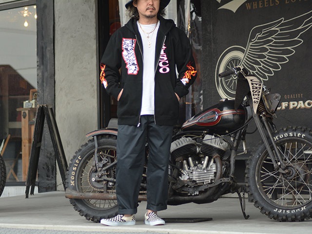 415 CLOTHING/415󥰡ۡPrinted Zip HoodieSKULL&FRISCO/ץƥåɥåץաǥɥեꥹɡ