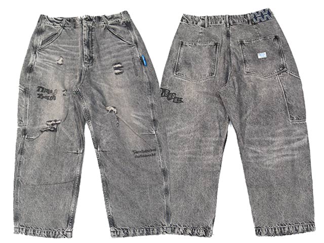 ��2����Liberaiders/��٥쥤��������2026SS��DAMAGED DENIM SARROUEL PANTS/���᡼���ɥǥ˥ॵ�륨��ѥ�ġ�(73705)