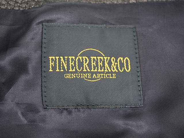 ��2����FINE CREEK&CO/�ե����󥯥꡼������ɥ����ۡ�Collarless Single Riders Jacket��Heavy Weight Bud Deer��/���顼�쥹���󥰥�饤���������㥱�åȡɥإӡ��������ȥХɥǥ����ɡ�(ACJK072)