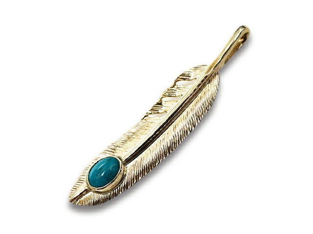 FIRST ARROW's/եȥۡMedium Feather with TurquoiseLeft/դߥǥեɺɡ(P-521L)<br><br>(ͥƥ/ǥ/奨꡼/ᥫ/ϡ졼/꡼/ץ쥼/WOLF PACK/եѥå)