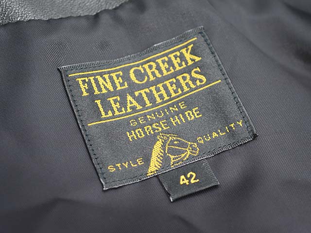 ��FINE CREEK LEATHERS/�ե����󥯥꡼���쥶�����ۡ�Collarless Single Riders Jacket��Bud-5��/���顼�쥹���󥰥�饤���������㥱�åȡɥХ�-5�ɡ�(FCJK031)
