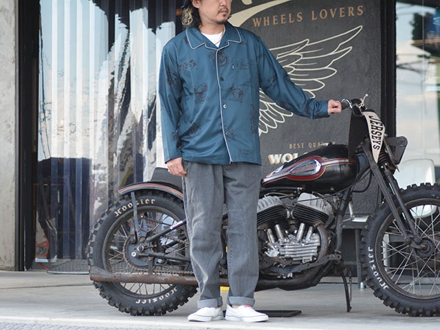 ��3����BLUCO/�֥륳��2025SS��Poolside L/S Shirts��TATTOO��/�ס��륵���ɥ��󥰥��꡼�֥���ġɥ��ȥ����ɡ�(153-11-003)