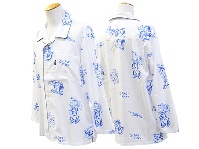 ��3����BLUCO/�֥륳��2025SS��Poolside L/S Shirts��TATTOO��/�ס��륵���ɥ��󥰥��꡼�֥���ġɥ��ȥ����ɡ�(153-11-003)