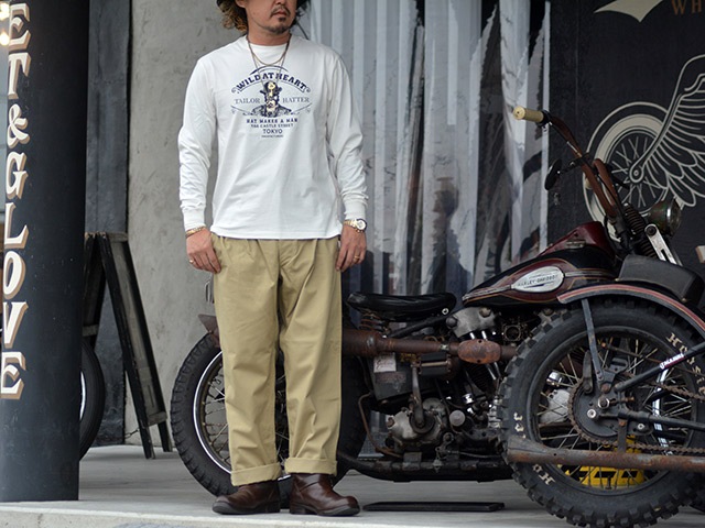 ��2����WILD AT HEART/�磻��ɥ��åȥϡ��ȡ�2025AW��6.2oz Crew Neck L/S Tee��Pomado��/6.2���󥹥��롼�ͥå����󥰥��꡼��Tee�ɥݥޡ��ɡɡ�(8253002)