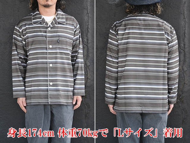 ��3����BLUCO/�֥륳��2025SS��Poolside L/S Shirts��MEXICAN��/�ס��륵���ɥ��󥰥��꡼�֥���ġɥᥭ������ɡ�(153-11-004)