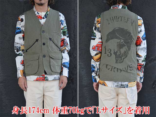 ��2����OLD CROW/������ɥ�������2025AW��Thirteen Crows Tool Vest/�����ƥ����󥯥������ġ���٥��ȡ�(OC5307)