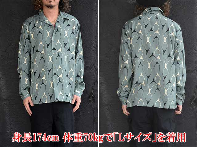 ��3����AT-DIRTY/���åȥ����ƥ�����2026SS��Flames L/S Shirt/�ե쥤�ॹ���󥰥��꡼�֥���ġ�