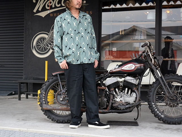 ��3����AT-DIRTY/���åȥ����ƥ�����2026SS��Flames L/S Shirt/�ե쥤�ॹ���󥰥��꡼�֥���ġ�