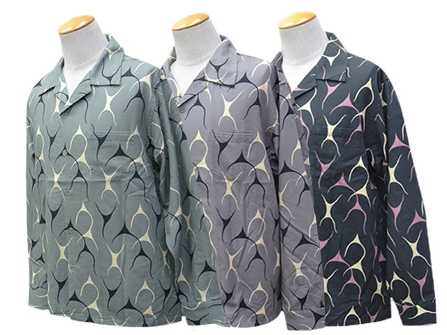 ��3����AT-DIRTY/���åȥ����ƥ�����2026SS��Flames L/S Shirt/�ե쥤�ॹ���󥰥��꡼�֥���ġ�