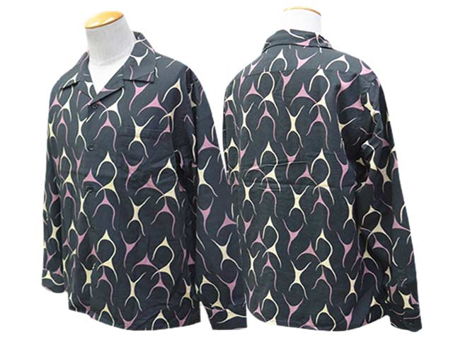 ��3����AT-DIRTY/���åȥ����ƥ�����2026SS��Flames L/S Shirt/�ե쥤�ॹ���󥰥��꡼�֥���ġ�