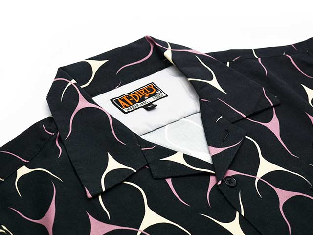��3����AT-DIRTY/���åȥ����ƥ�����2026SS��Flames L/S Shirt/�ե쥤�ॹ���󥰥��꡼�֥���ġ�