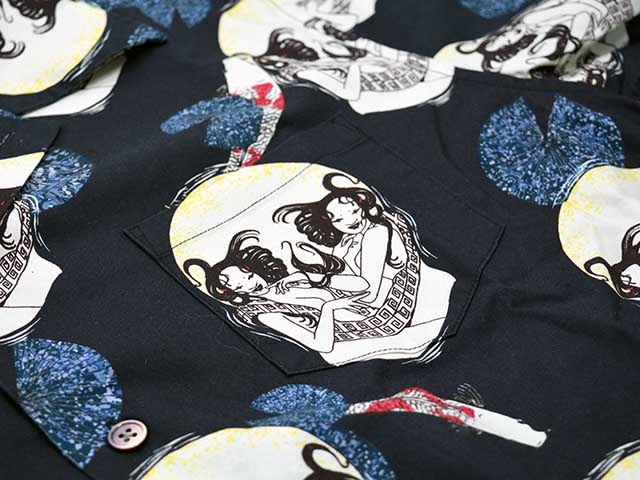 (30% OFF)��DRESS HIPPY/�ɥ쥹�ҥåԡ���2025AW��Face Two Skull L/S Shirts/�ե������ȥ�����������󥰥��꡼�֥���ġ�