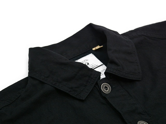 ��FULLCOUNT/�ե륫����ȡ�2026SS��US Army Black Black Denim Pullover Shirt/US�����ߡ��֥�å��֥�å��ǥ˥�ץ륪���С�����ġ�(4097-1)