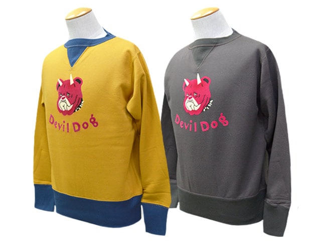 ��2����FREE WHEELERS/�ե꡼�ۥ����顼����2025FW��DOUBLE V SWEAT SHIRT��Devil Dog��/���֥�֥��������åȥ���ġɥǥӥ�ɥå��ɡ�(2534003)