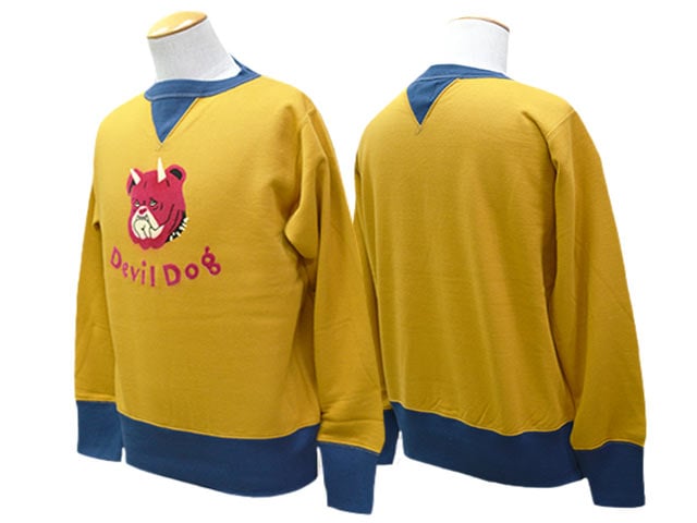 ��2����FREE WHEELERS/�ե꡼�ۥ����顼����2025FW��DOUBLE V SWEAT SHIRT��Devil Dog��/���֥�֥��������åȥ���ġɥǥӥ�ɥå��ɡ�(2534003)