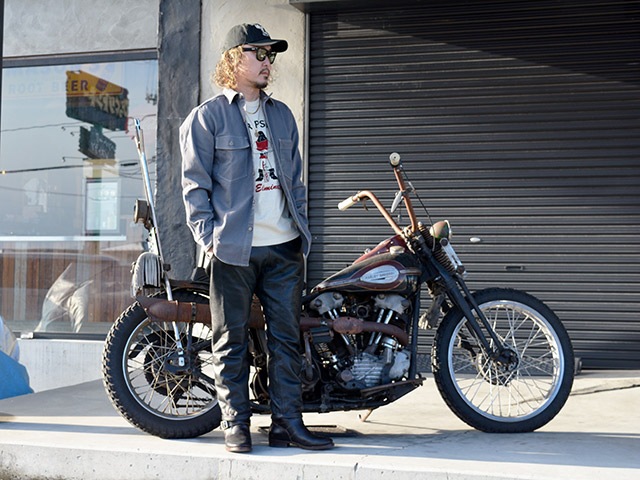 ��FREE WHEELERS/�ե꡼�ۥ����顼����2025FW�֡�Gemsa�� WORK SHIRT/�ɥ����ॵ�ɥ������ġ�(2533006)