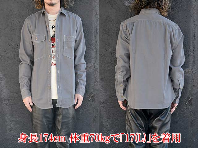 ��FREE WHEELERS/�ե꡼�ۥ����顼����2025FW�֡�Gemsa�� WORK SHIRT/�ɥ����ॵ�ɥ������ġ�(2533006)