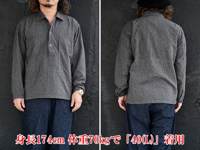 ��FULLCOUNT/�ե륫����ȡ�2026SS��US Army Covert Chambray Pullover Shirt/US�����ߡ����С��ȥ����֥졼�ץ륪���С�����ġ�(4097-2)