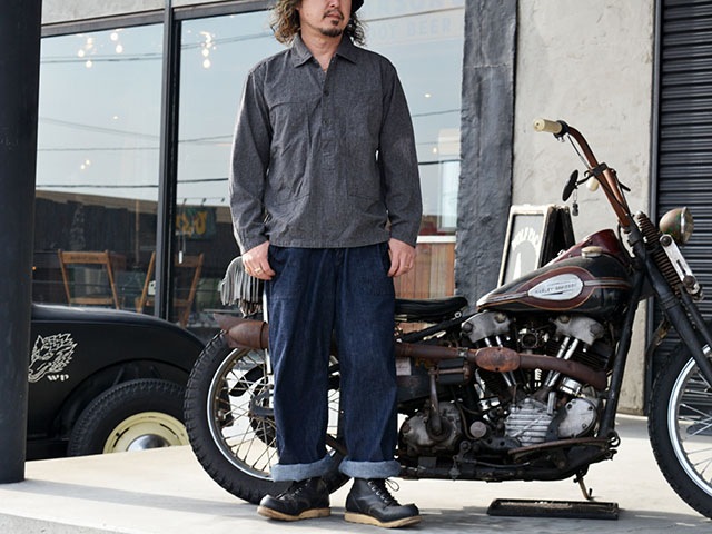 ��FULLCOUNT/�ե륫����ȡ�2026SS��US Army Covert Chambray Pullover Shirt/US�����ߡ����С��ȥ����֥졼�ץ륪���С�����ġ�(4097-2)