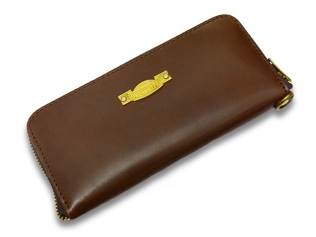 全2色【DRESS HIPPY/ドレスヒッピー】「Cordovan Round Zip Wallet