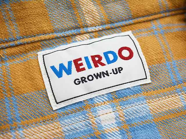 (30% OFF)��WEIRDO/���������ɡ�2024SS��L/S Check Shirts��FUCK U��/���󥰥��꡼�֥����å�����ġɥե��å�U�ɡ�(WRD-24-SS-13)