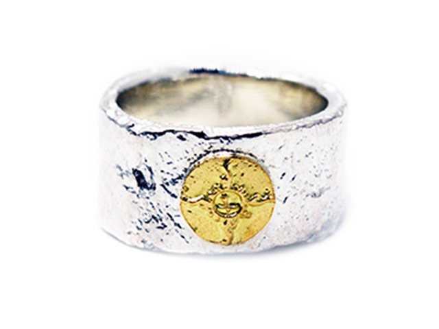 FIRST ARROW's/ファーストアローズ】「Large Barerock Ring with K18