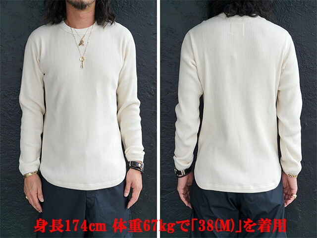 全3色【FULLCOUNT/フルカウント】2023AW「Heavy Weight Waffle L/S Tee