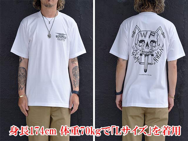 ��2����HWZN BROSS/�ϥ�����֥����ۡߡ�Cool Tattooing Masato/�����륿�ȥ������󥰥ޥ��ȡۡߡ�WOLF PACK/����եѥå��ۡ�WP Skull S/S Tee/WP�����륷�硼�ȥ��꡼��Tee��