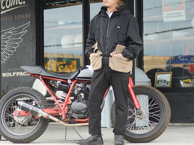 パンバイカー 全3色【Vin&Age/ヴィン&エイジ】2024AW「Stretch Bikers Pants